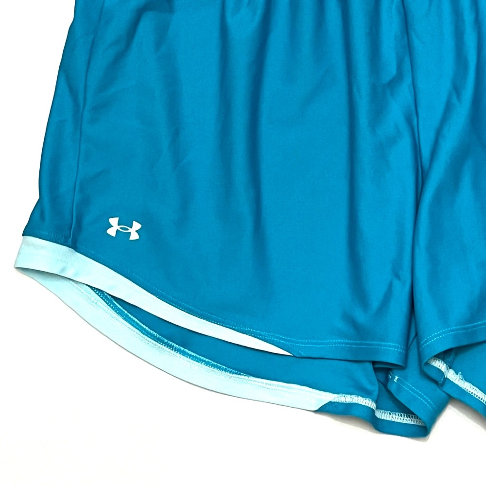 Under Armour Turquoise Athletic Shorts Size 1X - Picture 2 of 7